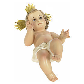 Niño Jesús con aureola 40cm pasta de madera dec. f