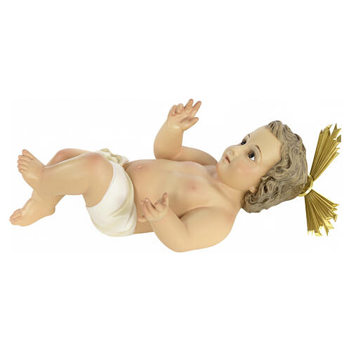 Niño Jesús con aureola 40cm pasta de madera dec. f 5