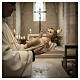 Niño Jesús con aureola 40cm pasta de madera dec. f s2