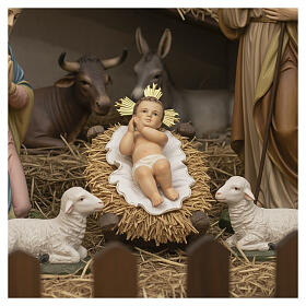 Enfant Jésus 20cm pâte à bois finition fine