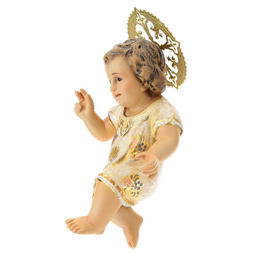 Baby Jesus in wood pulp, 15cm (extra decor.) 3