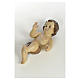 Baby Jesus in wood pulp, 25cm (burnished decor.) s4