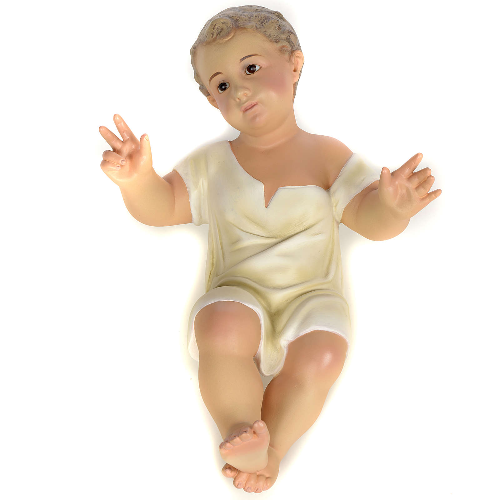 Baby Jesus statue in wood pulp, 35cm (fine decor.) online sales on