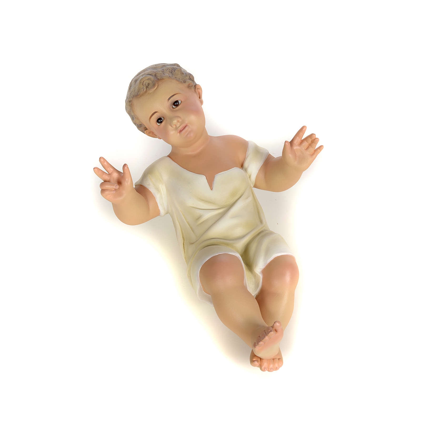 Baby Jesus statue in wood pulp, 35cm (fine decor.) online sales on