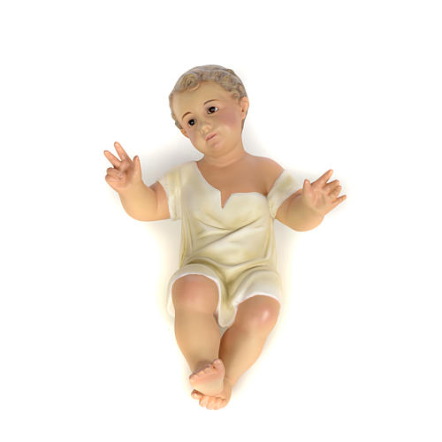 Baby Jesus statue in wood pulp, 35cm (fine decor.) 8