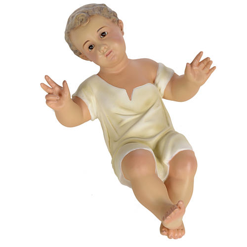 Baby Jesus statue in wood pulp, 35cm (fine decor.) 12