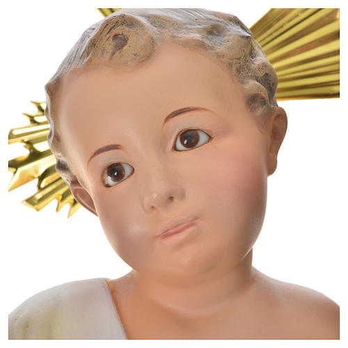 Baby Jesus statue in wood pulp, 35cm (fine decor.) 2
