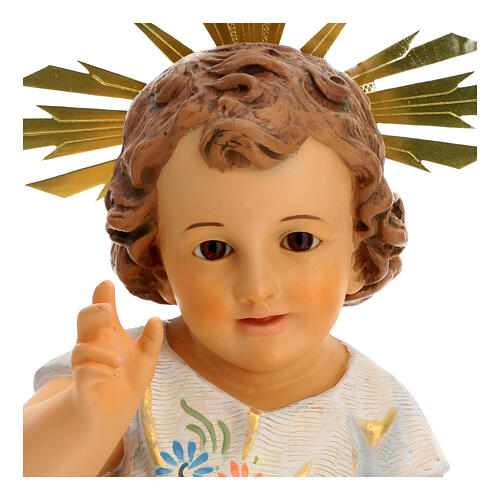 Gesù Bambino benedicente 35 cm pasta di legno dec. Speciale 2