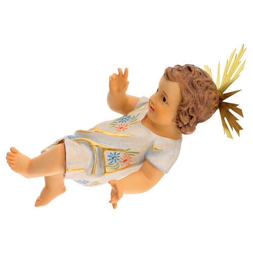 Gesù Bambino benedicente 35 cm pasta di legno dec. Speciale 7