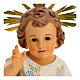 Gesù Bambino benedicente 35 cm pasta di legno dec. Speciale s2