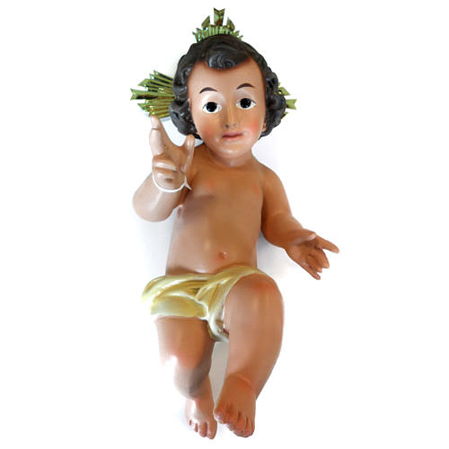 Baby Jesus statue with halo, 35cm made of ceramic 1