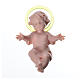 Baby Jesus 5cm in plastic with aureola s1