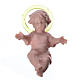 Jesuskind aus Plastik mit Aureole 4 cm s1