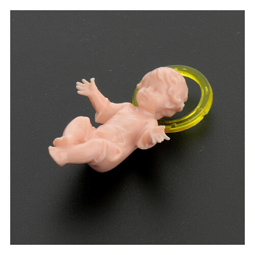 Enfant Jésus avec auréole plastique 4cm 4