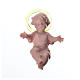 Bambin Gesù 4 cm plastica con aureola s3