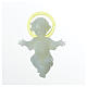 Baby Jesus 5cm in florescent plastic with aureola s4