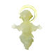 Baby Jesus 5cm in florescent plastic with aureola s1