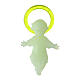 Baby Jesus 5cm in florescent plastic with aureola s1