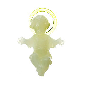 Enfant Jésus plastique fluorescent 4cm