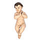 Baby Jesus statue praying, in terracotta with glass eyes 35 cm s2