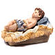Baby Jesus in cradle, resin 17,5cm  s2
