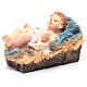 Baby Jesus in cradle, resin 15cm  s2
