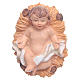 Gesù Bambino in culla resina h 2,5 cm s1
