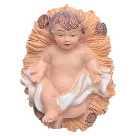Baby Jesus in cradle, resin 2,5cm 