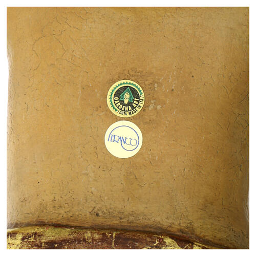 Jesuskind aus Holz des Grödner Tals antikisiert 9