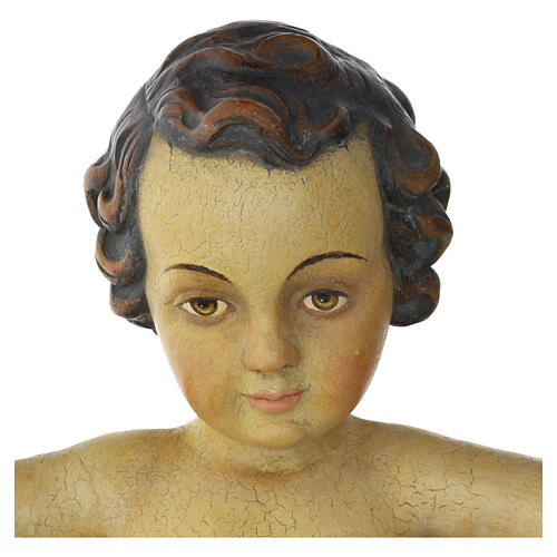 Niño Jesús Madera Val Gardena acabado Antiguo Oro 3