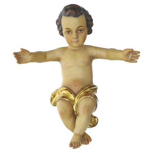 Enfant Jésus bois finition Ancienne Or Valgardena 1
