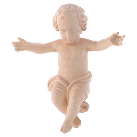 Baby Jesus made of Valgardena wood, natural wax