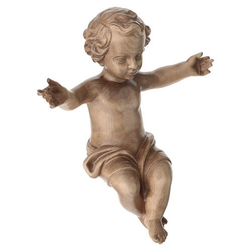Gesù Bambino legno Valgardena fin. Patinata 4