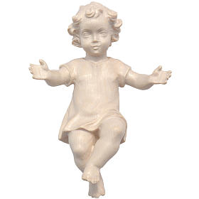 Christkindstatuen: Gekleidetes Jesuskind des Grödner Tals Wachsholz