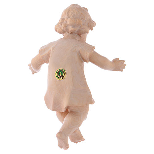 Baby Jesus with clothes in Valgardena wood, natural wax finish 5