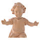 Baby Jesus with clothes in Valgardena wood, natural wax finish s2