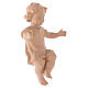 Baby Jesus with clothes in Valgardena wood, natural wax finish s4