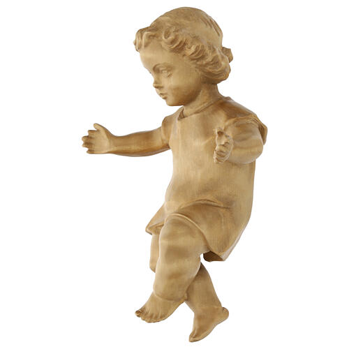 Gesù Bambino vestito legno Valgardena patinato 2
