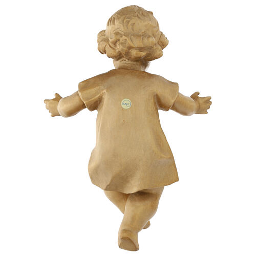 Gesù Bambino vestito legno Valgardena patinato 4