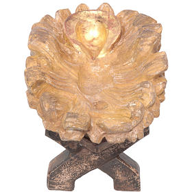 Baby Jesus cradle in Valgardena wood, old antique gold finish