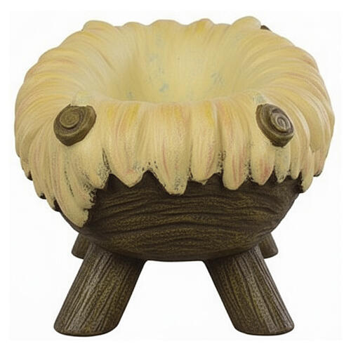 Manjedoura resina para Menino Jesus do Presépio Fontanini de altura média 85 cm 4