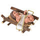 Baby Jesus figurine with cradle in resin 25cm s3