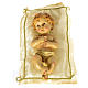 Niño Jesús en almohada con aureola, 25 cm resina s1