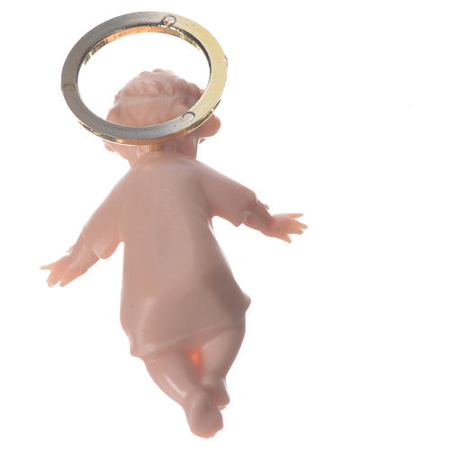 Baby Jesus figurine with golden halo 5 cm 4