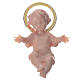 Baby Jesus figurine with golden halo 5 cm s1