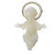 Baby Jesus figurine with glow in the dark golden halo 4 cm s1