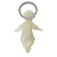 Baby Jesus figurine with glow in the dark golden halo 5cm s2