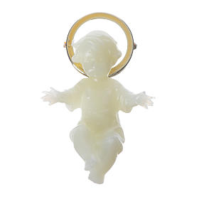 Dzieciątko Jezus 5cm  aureola złota fosforyczne