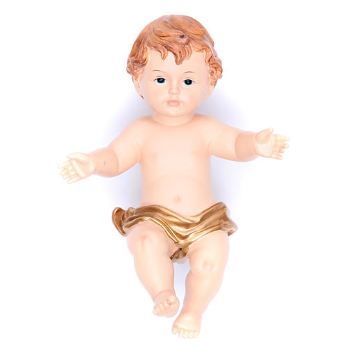 Baby Jesus statue in resin measuring 28cm 1