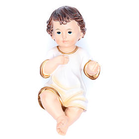 Estatuas del Niño Jesús: Estatua vestida Niño Jesús 21 cm resina